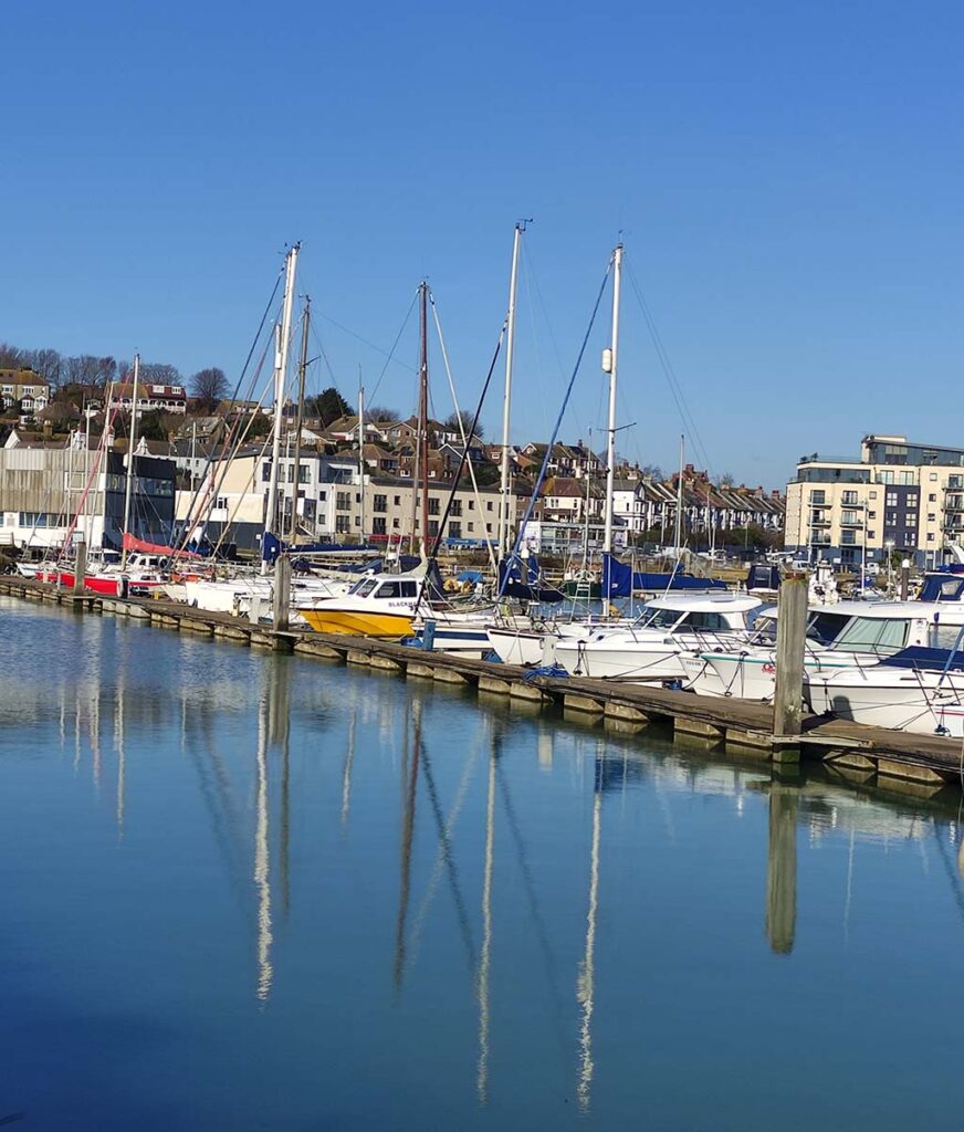 Newhaven Sail boats in the harbour